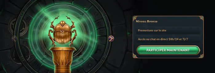 Niveaux VIP Talismania