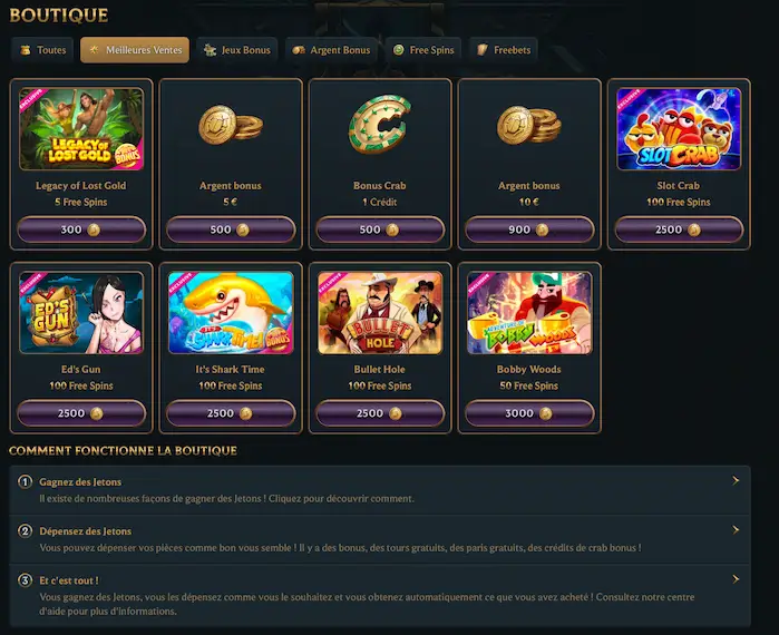 Meilleures ventes de la Boutique